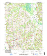 Westplains Kentucky Historical topographic map, 1:24000 scale, 7.5 X 7.5 Minute, Year 1993