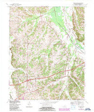 Westplains Kentucky Historical topographic map, 1:24000 scale, 7.5 X 7.5 Minute, Year 1969