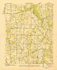 Westplains Kentucky Historical topographic map, 1:24000 scale, 7.5 X 7.5 Minute, Year 1936