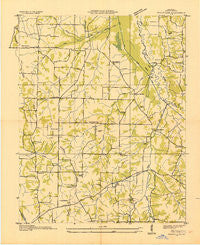 Westplains Kentucky Historical topographic map, 1:24000 scale, 7.5 X 7.5 Minute, Year 1936