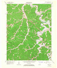 White Oak Kentucky Historical topographic map, 1:24000 scale, 7.5 X 7.5 Minute, Year 1965