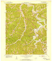 White Oak Kentucky Historical topographic map, 1:24000 scale, 7.5 X 7.5 Minute, Year 1951