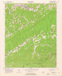 Whitesburg Kentucky Historical topographic map, 1:24000 scale, 7.5 X 7.5 Minute, Year 1954