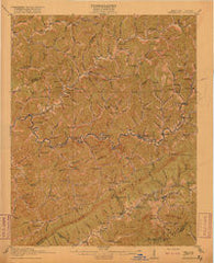 Whitesburg Kentucky Historical topographic map, 1:62500 scale, 15 X 15 Minute, Year 1915