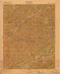 Whitesburg Kentucky Historical topographic map, 1:62500 scale, 15 X 15 Minute, Year 1915