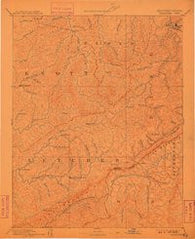 Whitesburg Kentucky Historical topographic map, 1:125000 scale, 30 X 30 Minute, Year 1892