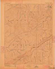 Whitesburg Kentucky Historical topographic map, 1:125000 scale, 30 X 30 Minute, Year 1892