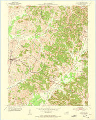 Whitesville Kentucky Historical topographic map, 1:24000 scale, 7.5 X 7.5 Minute, Year 1953
