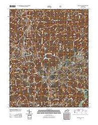 Whitley City Kentucky Historical topographic map, 1:24000 scale, 7.5 X 7.5 Minute, Year 2010
