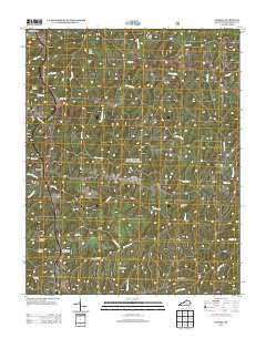 Wiborg Kentucky Historical topographic map, 1:24000 scale, 7.5 X 7.5 Minute, Year 2013