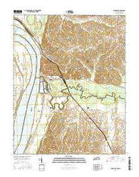 Wickliffe Kentucky Current topographic map, 1:24000 scale, 7.5 X 7.5 Minute, Year 2016