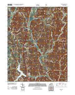 Wildie Kentucky Historical topographic map, 1:24000 scale, 7.5 X 7.5 Minute, Year 2010