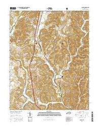 Wildie Kentucky Current topographic map, 1:24000 scale, 7.5 X 7.5 Minute, Year 2016