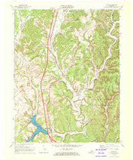 Wildie Kentucky Historical topographic map, 1:24000 scale, 7.5 X 7.5 Minute, Year 1970