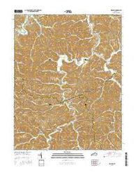 Willard Kentucky Current topographic map, 1:24000 scale, 7.5 X 7.5 Minute, Year 2016