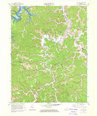 Willard Kentucky Historical topographic map, 1:24000 scale, 7.5 X 7.5 Minute, Year 1970