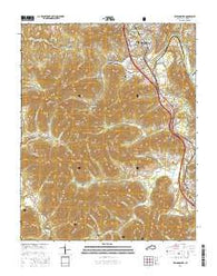 Williamsburg Kentucky Current topographic map, 1:24000 scale, 7.5 X 7.5 Minute, Year 2016