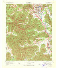 Williamsburg Kentucky Historical topographic map, 1:24000 scale, 7.5 X 7.5 Minute, Year 1969