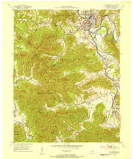 Williamsburg Kentucky Historical topographic map, 1:24000 scale, 7.5 X 7.5 Minute, Year 1952