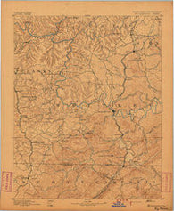 Williamsburg Kentucky Historical topographic map, 1:125000 scale, 30 X 30 Minute, Year 1894