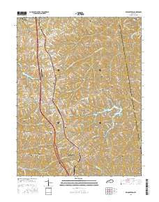 Williamstown Kentucky Current topographic map, 1:24000 scale, 7.5 X 7.5 Minute, Year 2016