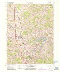 Williamstown Kentucky Historical topographic map, 1:24000 scale, 7.5 X 7.5 Minute, Year 1961