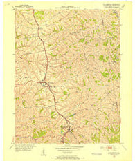 Williamstown Kentucky Historical topographic map, 1:24000 scale, 7.5 X 7.5 Minute, Year 1950