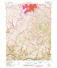 Winchester Kentucky Historical topographic map, 1:24000 scale, 7.5 X 7.5 Minute, Year 1965