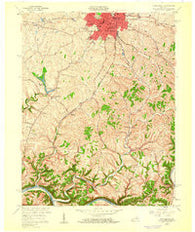 Winchester Kentucky Historical topographic map, 1:24000 scale, 7.5 X 7.5 Minute, Year 1959