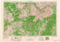 Winchester Kentucky Historical topographic map, 1:250000 scale, 1 X 2 Degree, Year 1957
