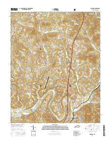 Wofford Kentucky Current topographic map, 1:24000 scale, 7.5 X 7.5 Minute, Year 2016