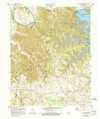 Wolf Creek Dam Kentucky Historical topographic map, 1:24000 scale, 7.5 X 7.5 Minute, Year 1978