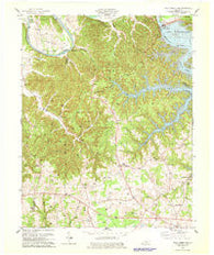 Wolf Creek Dam Kentucky Historical topographic map, 1:24000 scale, 7.5 X 7.5 Minute, Year 1978