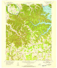 Wolf Creek Dam Kentucky Historical topographic map, 1:24000 scale, 7.5 X 7.5 Minute, Year 1953