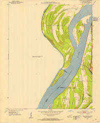 Wolf Island Missouri Historical topographic map, 1:24000 scale, 7.5 X 7.5 Minute, Year 1951
