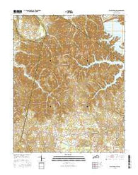 Wolf Creek Dam Kentucky Current topographic map, 1:24000 scale, 7.5 X 7.5 Minute, Year 2016