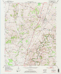 Woodburn Kentucky Historical topographic map, 1:24000 scale, 7.5 X 7.5 Minute, Year 1979