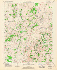 Woodburn Kentucky Historical topographic map, 1:24000 scale, 7.5 X 7.5 Minute, Year 1951