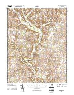 Woodstock Kentucky Historical topographic map, 1:24000 scale, 7.5 X 7.5 Minute, Year 2013
