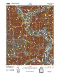 Worthville Kentucky Historical topographic map, 1:24000 scale, 7.5 X 7.5 Minute, Year 2010