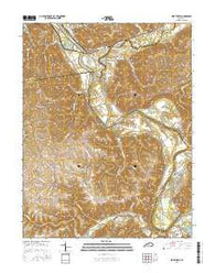 Worthville Kentucky Current topographic map, 1:24000 scale, 7.5 X 7.5 Minute, Year 2016