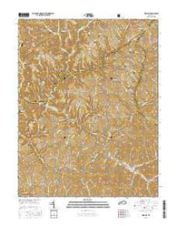 Wrigley Kentucky Current topographic map, 1:24000 scale, 7.5 X 7.5 Minute, Year 2016