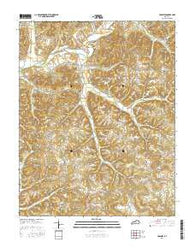 Yosemite Kentucky Current topographic map, 1:24000 scale, 7.5 X 7.5 Minute, Year 2016