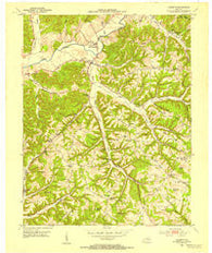 Yosemite Kentucky Historical topographic map, 1:24000 scale, 7.5 X 7.5 Minute, Year 1952