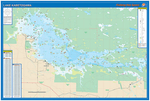 Buy map L138 - Kabetogama Lake Fishing Wall Map