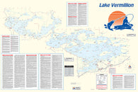 Buy map L147 - Lake Vermilion Fishing Wall Map
