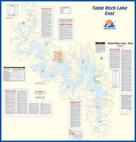 Buy map L155 - Table Rock Lake-East (Table Rock Dam to James River) Fishing Wall Map
