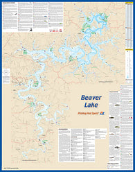 Buy map L173 - Beaver Lake Fishing Wall Map