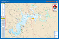 Buy map L192 - Monroe Lake Fishing Wall Map