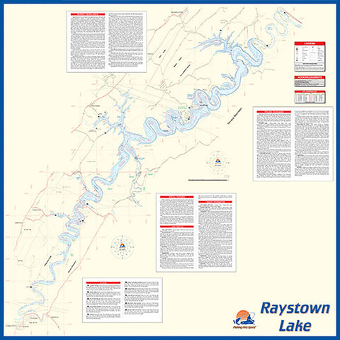 Buy map L399 - Raystown Lake Fishing Wall Map